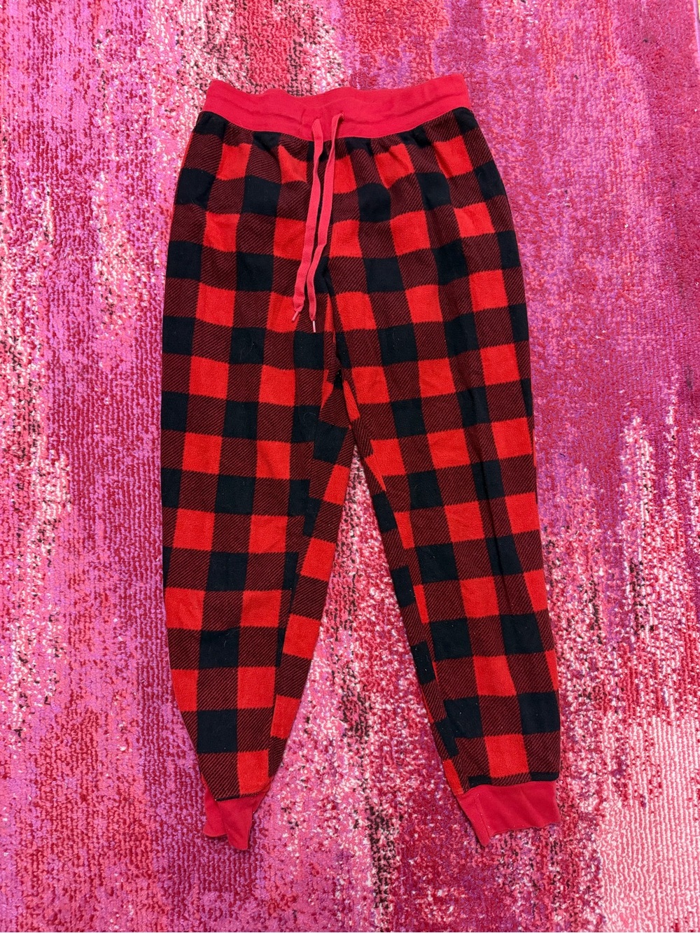 Aeropostale Red and Black Buffalo Plaid Pajama Pants